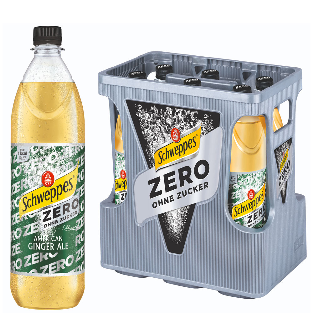 Schweppes Zero American Ginger Ale 6x1,0 l