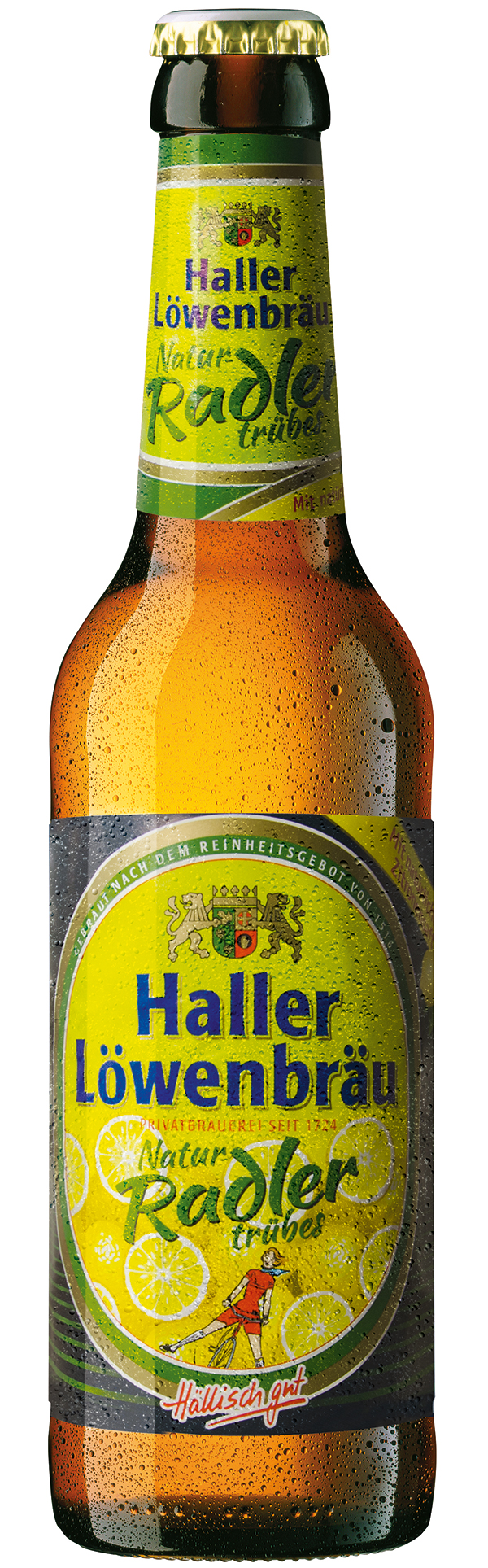 Haller Löwenbräu Natur Radler trübes 6x0,33 l