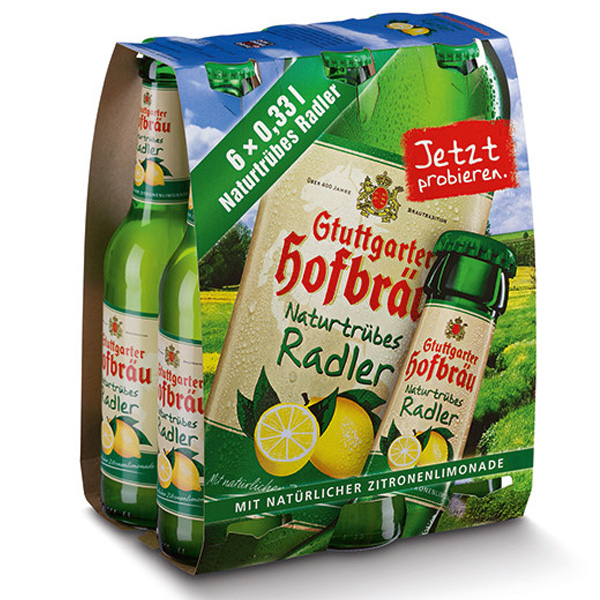 Stuttgarter Hofbräu Naturtrübes Radler 6x0,33 l