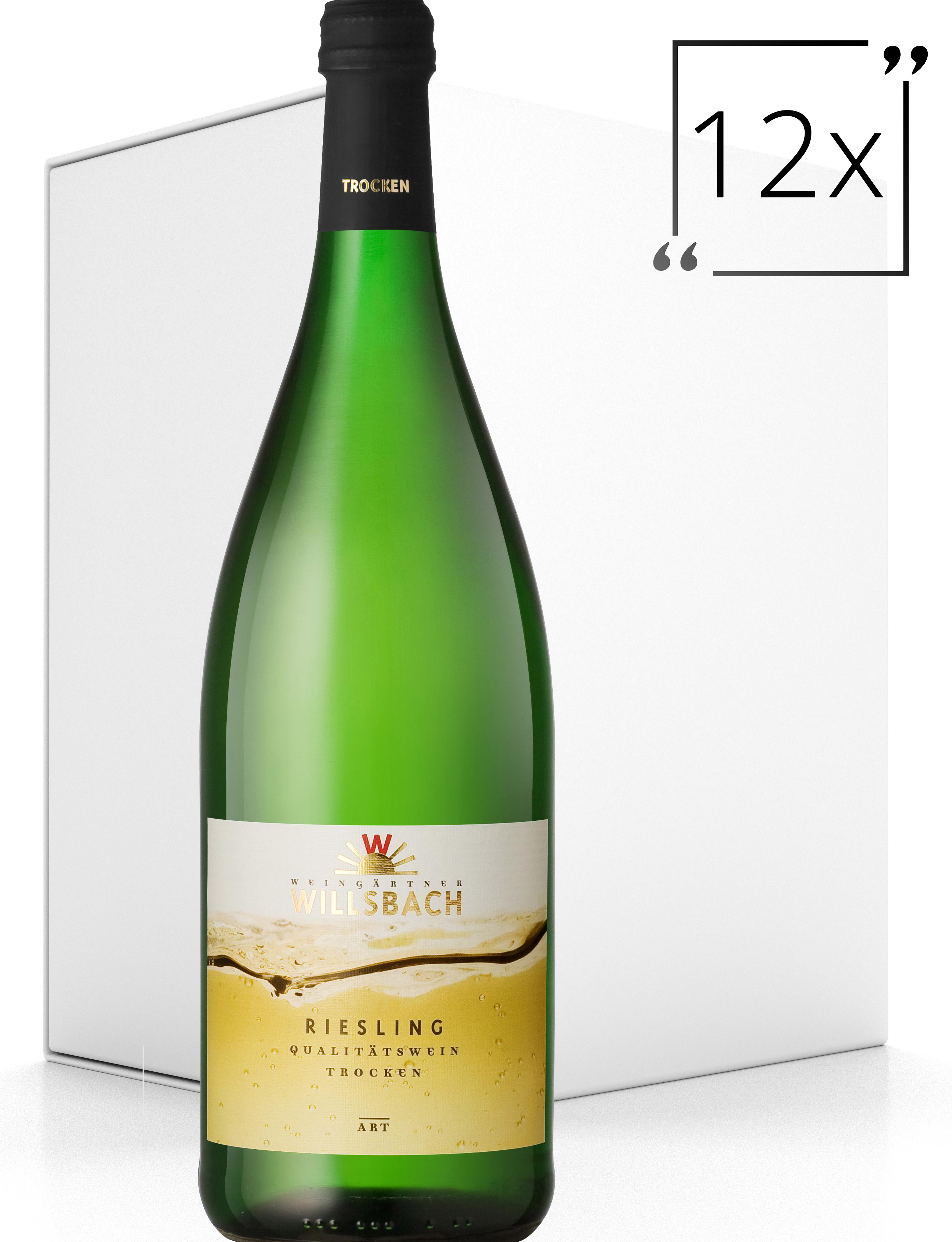 Weinhaus Willsbach Riesling trocken 12x1.0 l