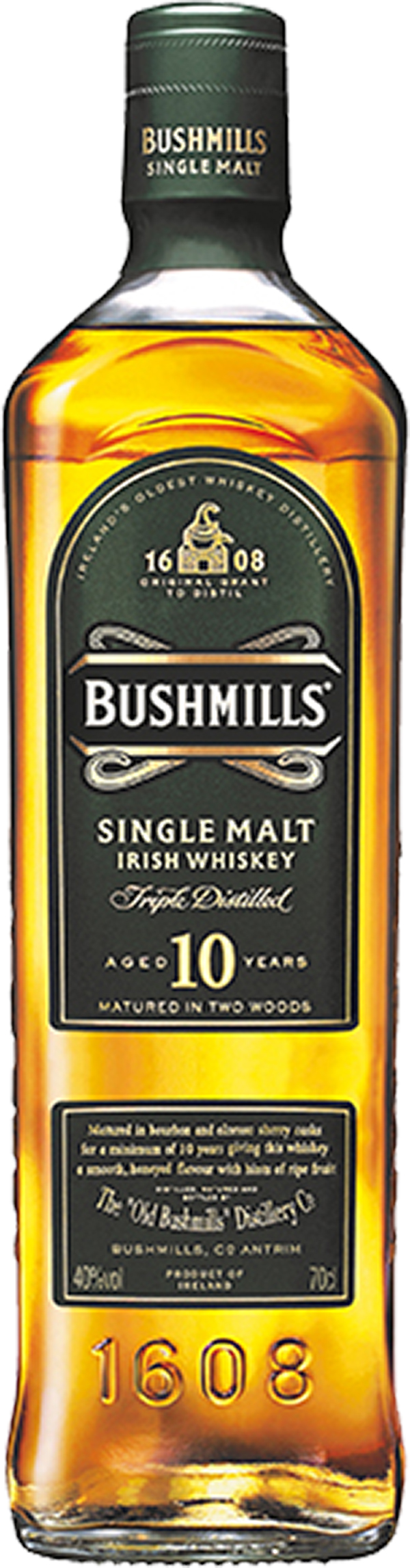 Bushmills Single Malt 10J. Whisky 0,7 l