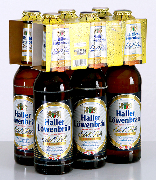Haller Löwenbräu Edel Pils Premium 6x0,33 l