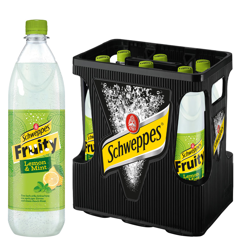 Schweppes Fruity Lemon & Mint 6x1,0 l