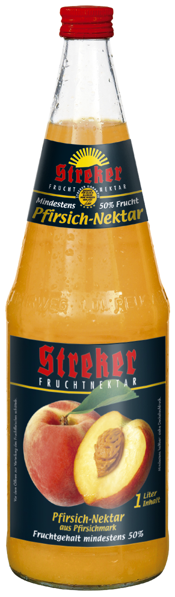Streker Pfirsich-Nektar 6x1,0 l